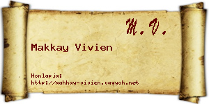 Makkay Vivien névjegykártya
