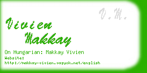 vivien makkay business card